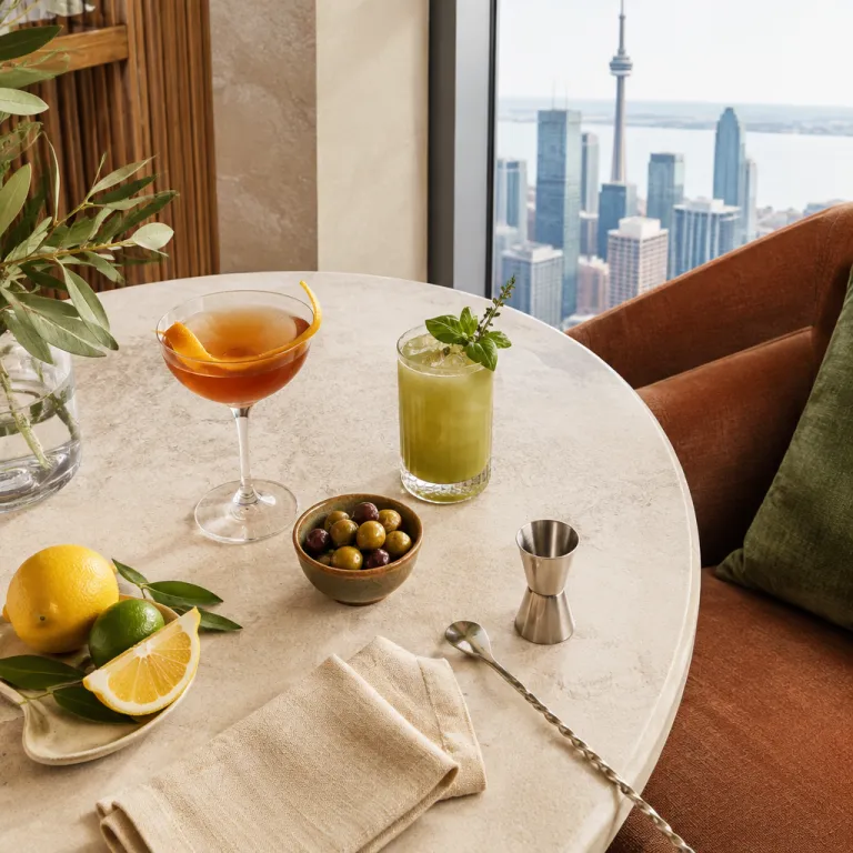 Elegant drink spots in Toronto for hotel guests who love refined cocktails